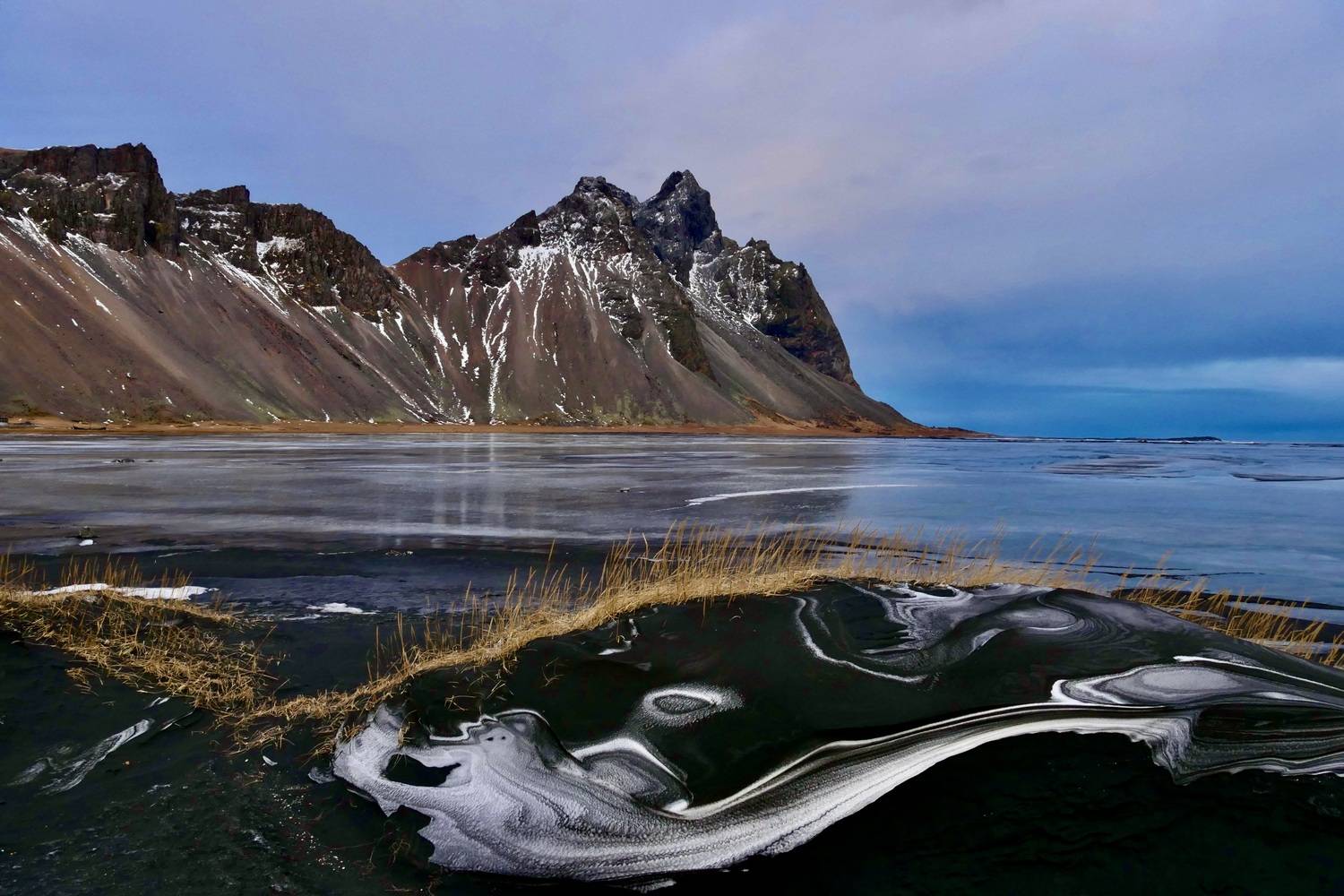 Landscapes, Vestrahorn, Mood, Iceland, Ocean, Sand, Povarova Ree Svetlana