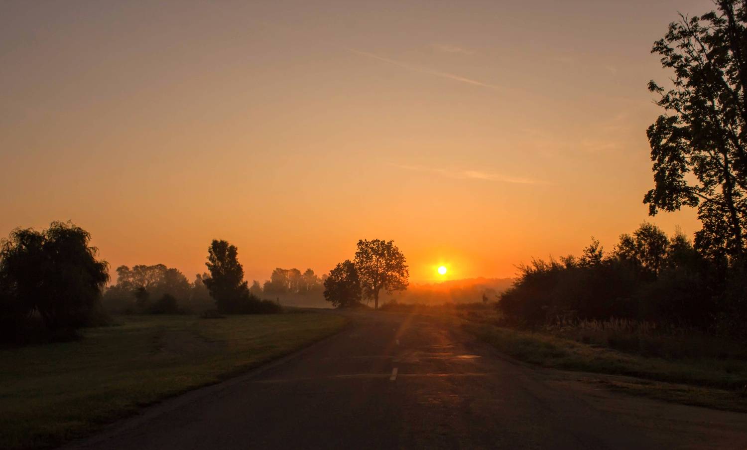 saule, rīts, dba, ainava, Cielava Dace