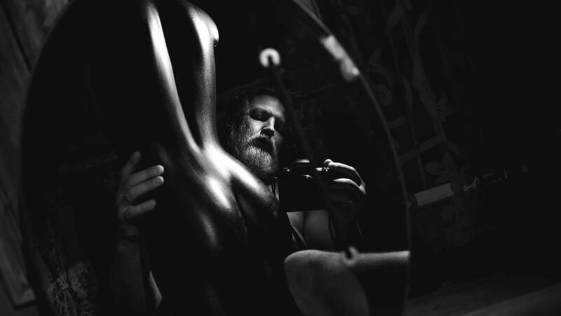 автопортрет, портрет, мужмкой портрет, манекен, черно-белое Пластиковая опа фото превью