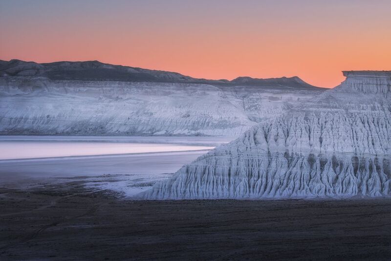 мангистау, мангышлак, казахстан, сор_тузбаи Когда опускается солнце фото превью