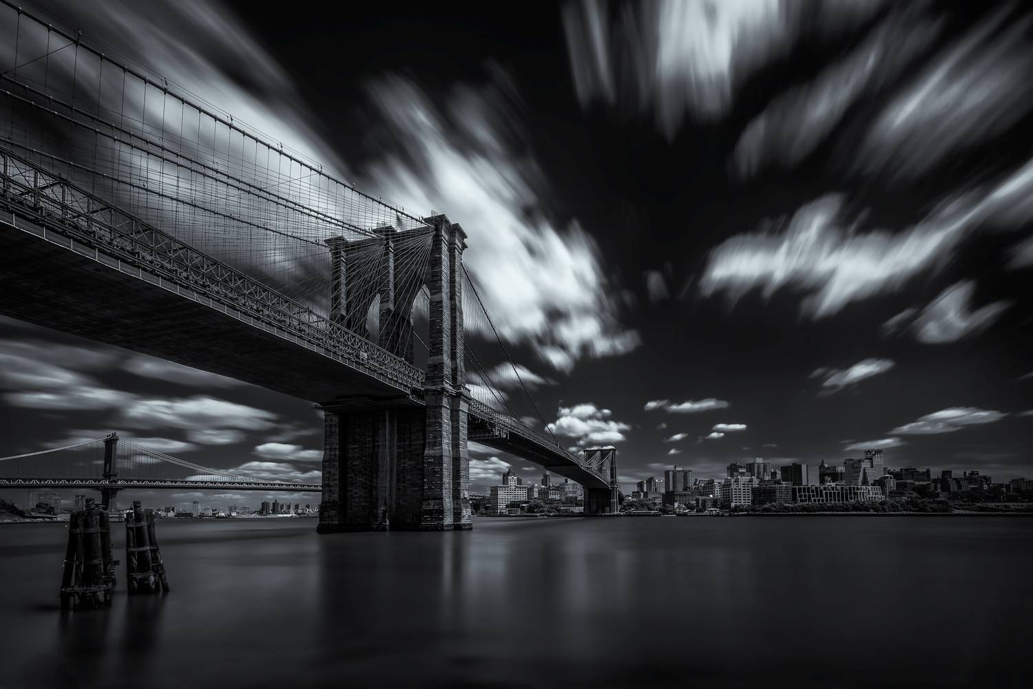 landscape, water, bridge, usa, river, city, cityscape, light, longexposure, newyorkcity, brooklyn, architecture, Jubic Srecko