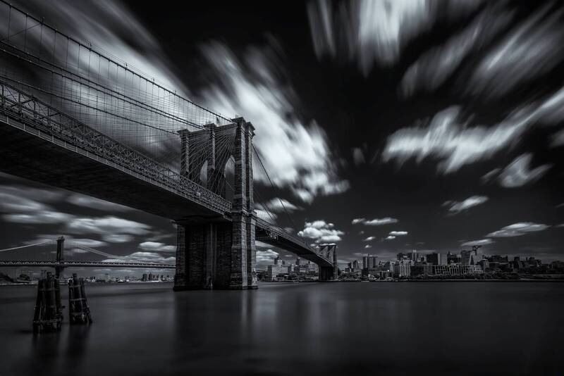 landscape, water, bridge, usa, river, city, cityscape, light, longexposure, newyorkcity, brooklyn, architecture To Brooklyn фото превью