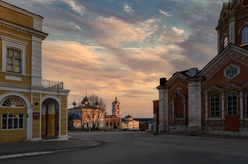 касимов, закат, россия, храм, церковь Тишина старого города фото превью