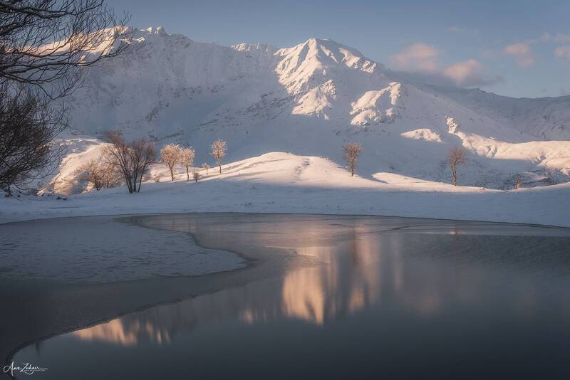 nature, snow, winter, mountains, travel, iraq, kurdistan, lake Halgurd Sakran National Park фото превью