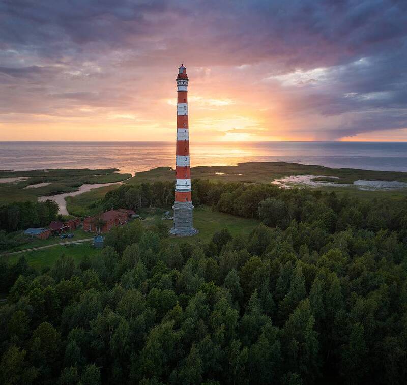ленобласть, сторожно, стороженский маяк, ленинградская область, закат, lighthouse, sunset, ладога, ладожское озеро Ленинградская область. Стороженский маяк фото превью