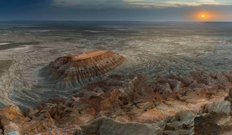 туркмения, янги-кала, закат, каньон, туркменистан, turcmenistan, turkmenistan Янги-Кала фото превью