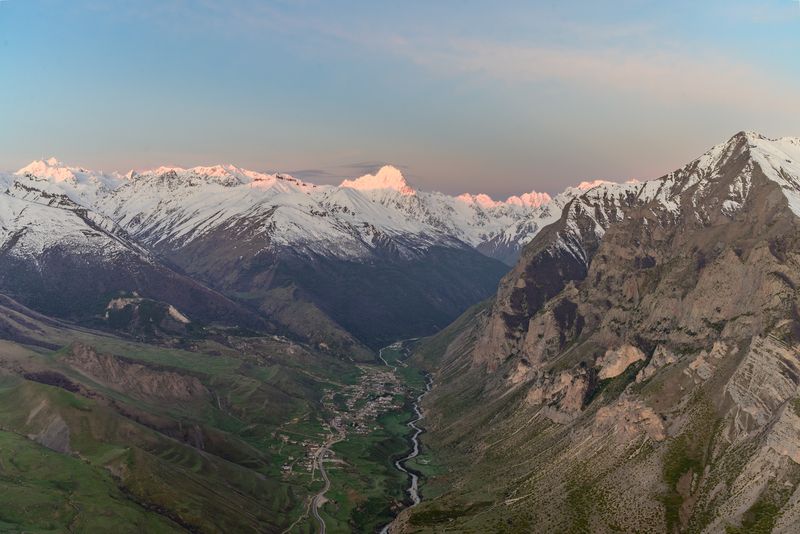 Зинки, Кабардино-Балкария, горы, Булунгу Утро на горе Зинки фото превью