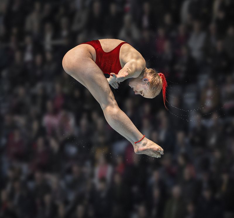 sport, sports_photography, diving Scarlet Tourbillon фото превью