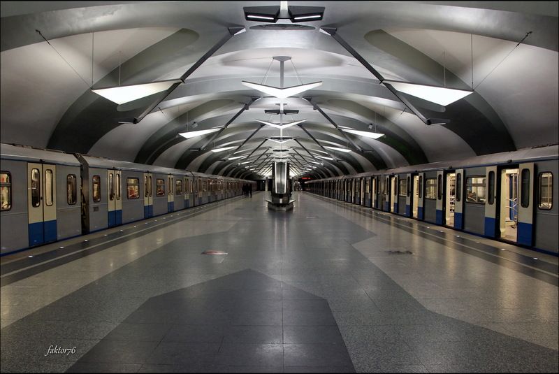 метро, москва, архитектура, транспорт, город станция метро Новокосино. Москва фото превью