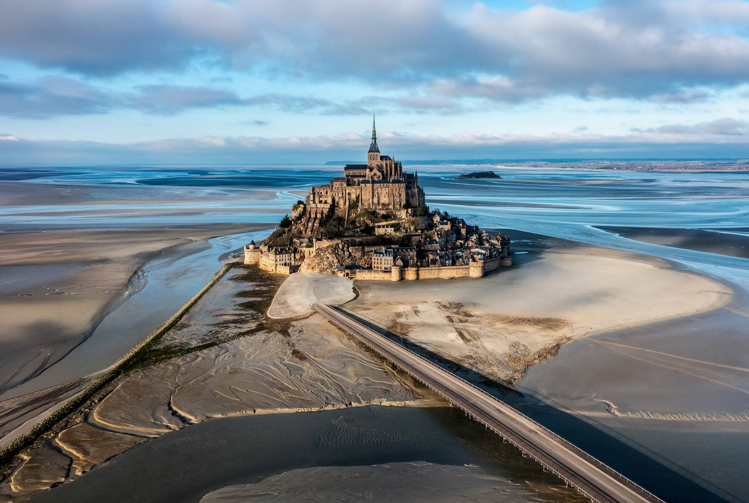 landscape, drone, france, bridge, clouds, island, ocean, sand, dji, mavic, atlantic, landscapes, europe, cloud, cloudy, sky, Jubic Srecko