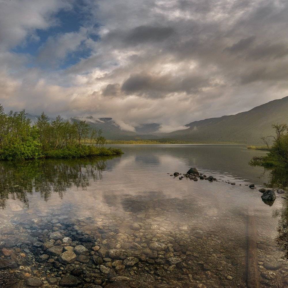 Кольский полуостров, Лето, Малый вудъявр, Ночь, Север, Хибины, Роман Горячий