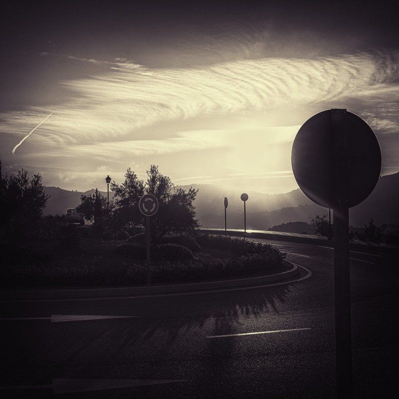 линии, пятна, настроение, свет Round фото превью