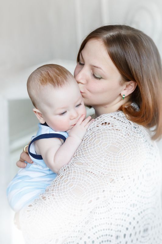 Мама, малыш, детство, нежность, Мамина нежность фото превью