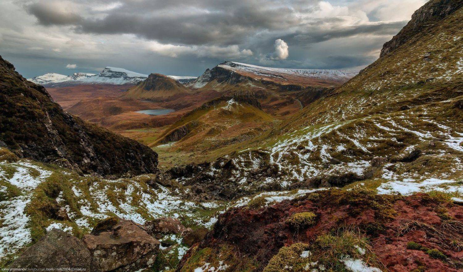 небо, восход, солнца, закат, море, горы, вода, пляж, путешествия, солнце, облака, океан, скалы,  морской, пейзаж, нагорья, Скотланд, гора, длительной, экспозиции, скай, хайланд, Киранг, Остров, Скай, skye, Шотландия, романов, Киранг, Quirang, Валерий Романов