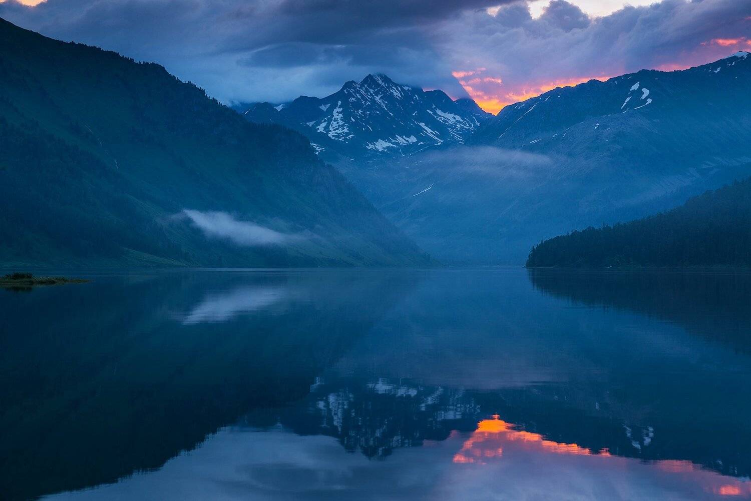 Altai, Siberia, Алтай, Озеро Тайменье, Рассвет, Сибирь, Павел Филатов