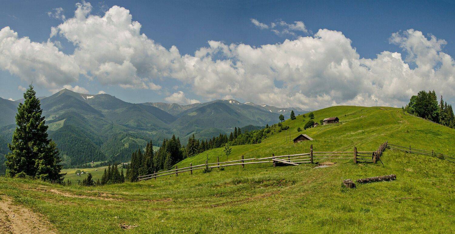 Июнь, Карпаты, Небо, Облака, Черногорский хребет, Валерий Наумов