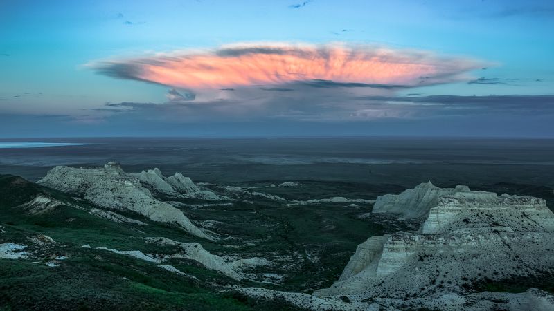 Казахстан, Плато Актолагай Утренний мираж. фото превью