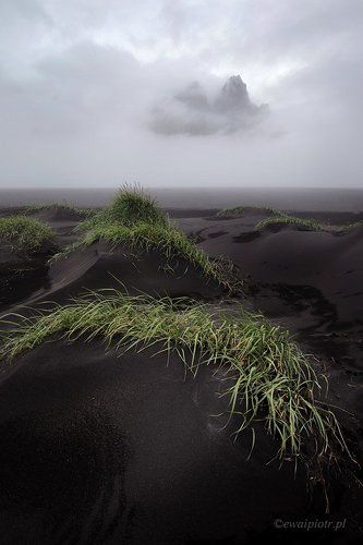Black beach at Vestrahorn