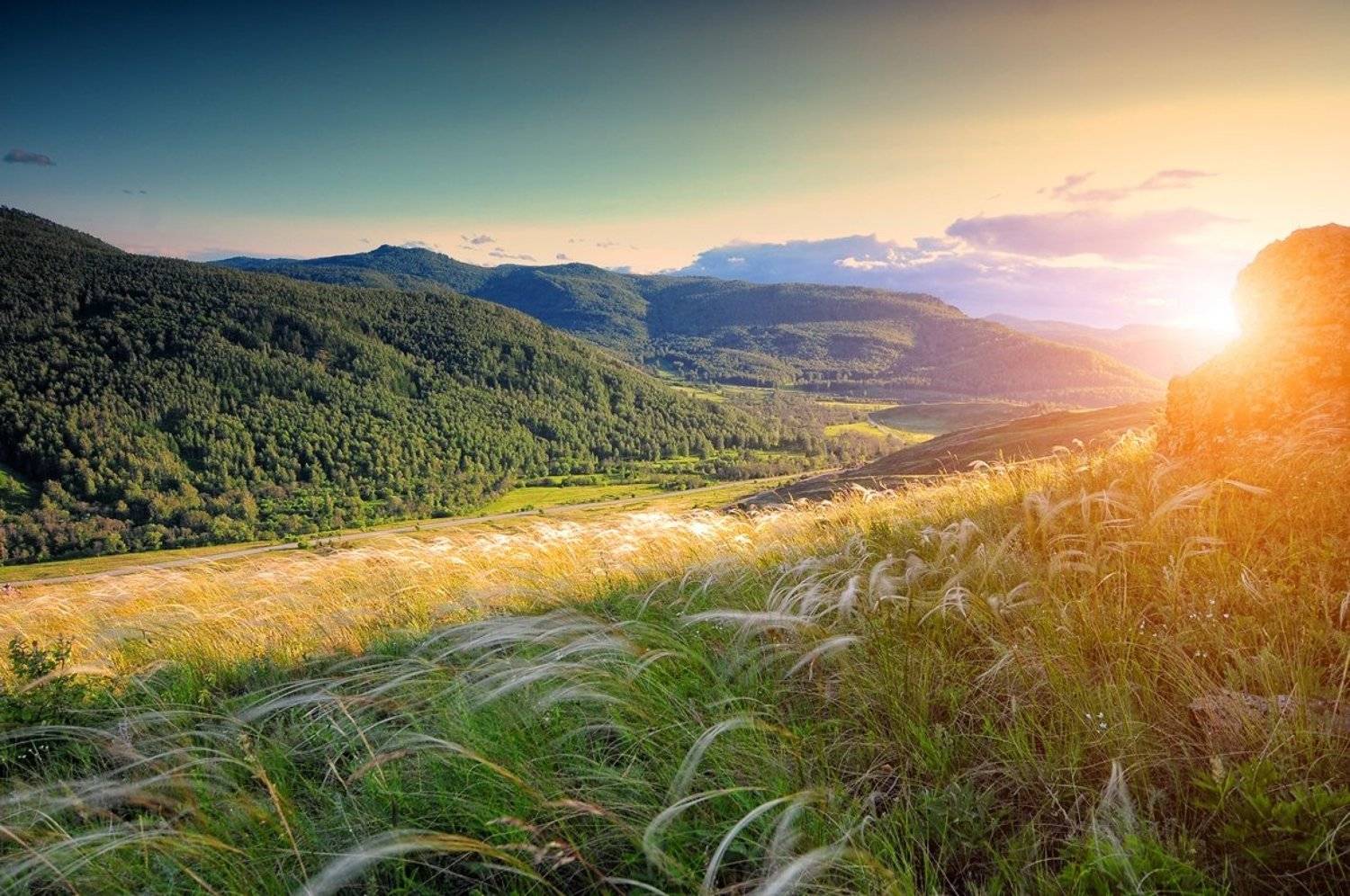 Абзаково, Башкирия, Горы, Камни, Солнце, Алексей Верзун