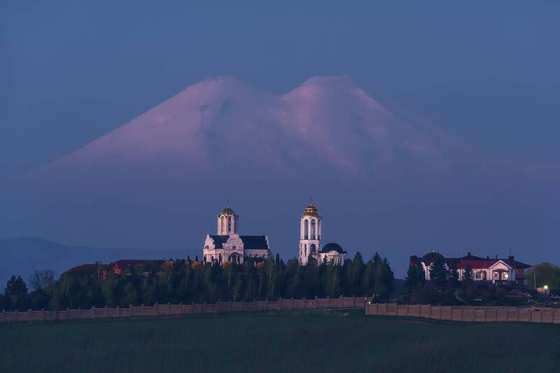 кавказ, кавказские минеральные воды, кмв, ессентуки, эльбрус, храм, монастырь, monastery Призрак горы фото превью