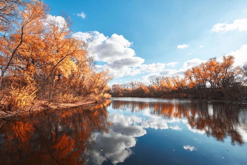 волгоград, россия, осень Осенний ерик фото превью