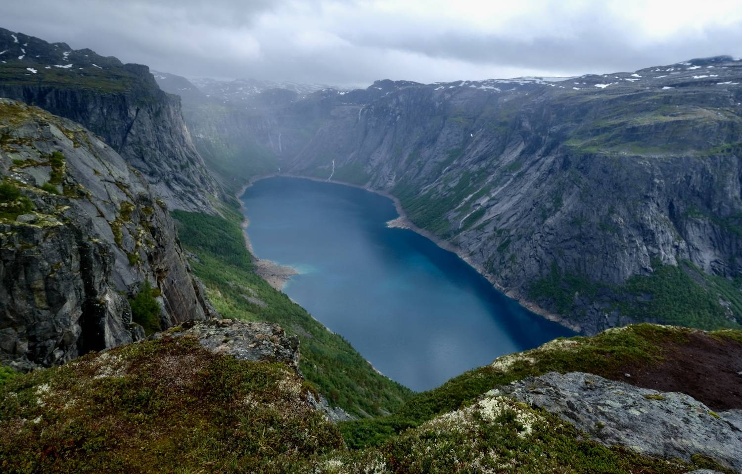 Landscapes, Norway, Mountain, Lake, Mood, Clouds, View, Svetlana Povarova Ree