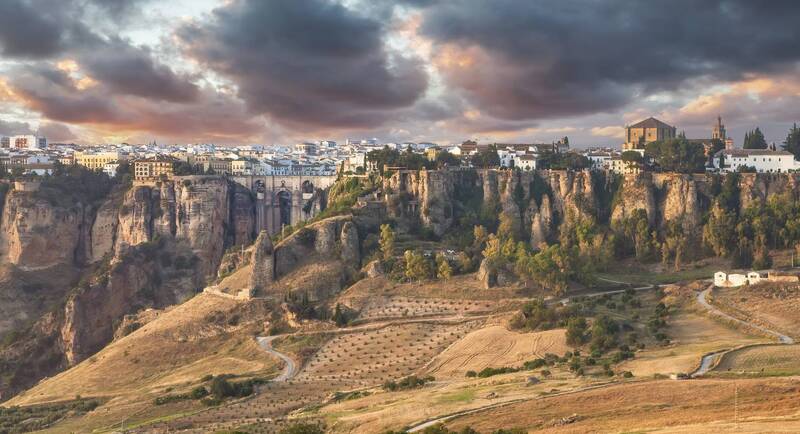 ronda, spain Ронда в закатных тонах фото превью