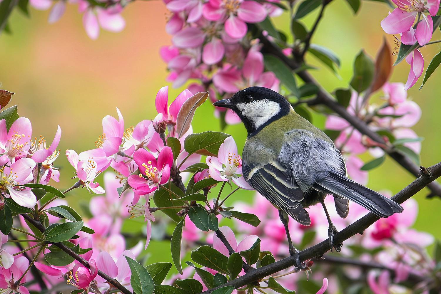 большая синица, большак, parus major, КарОл