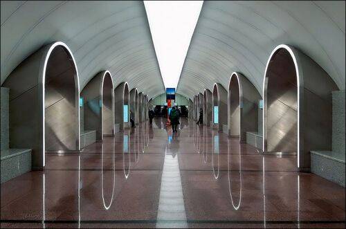 станция метро Рижская. Москва
