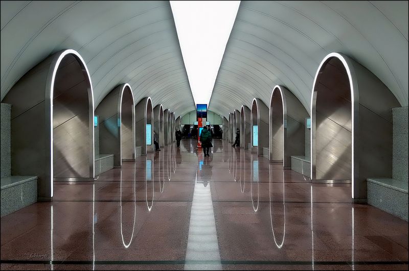 метро, москва, архитектура, транспорт, город станция метро Рижская. Москва фото превью