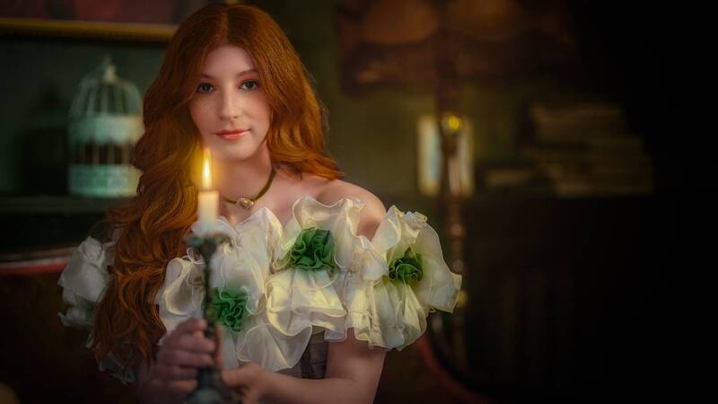 девушка, красота, нежность, стиль, мода, ретр Ирина фото превью