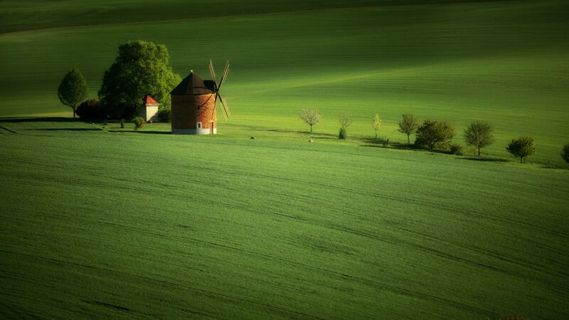 Mill, sprin, field Chvalkovice Mill фото превью