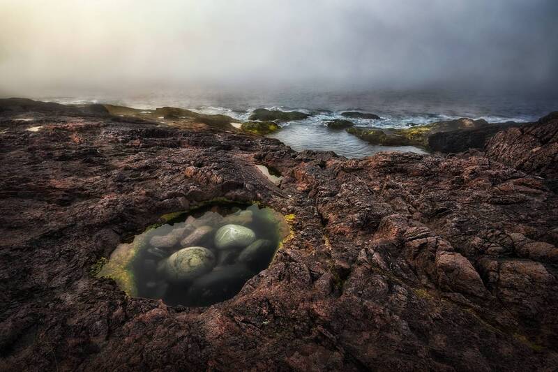 море, туман, непогода, камни непогода фото превью