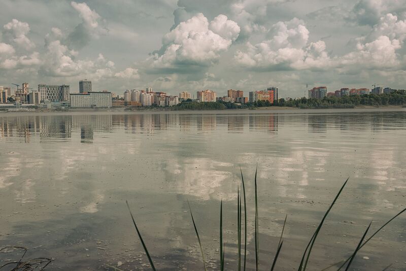 Новосибирск, правый, берег, Обь Взгляд на правый берег Новосибирска фото превью