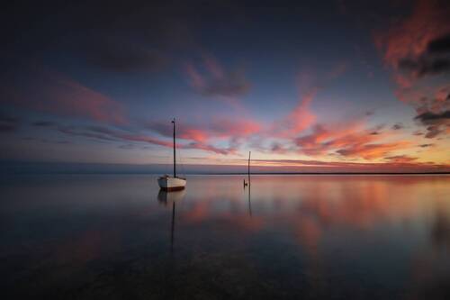 In the last glow of the sun