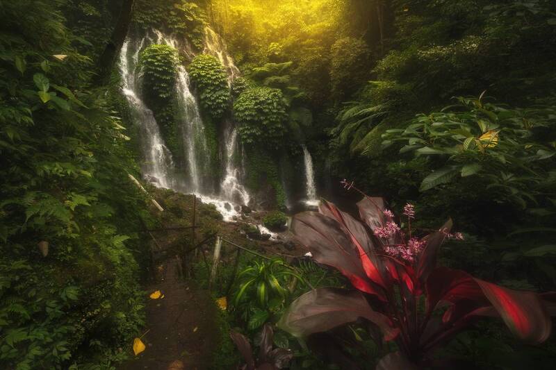 бали, bali, индонезия Banyumala Waterfalls фото превью