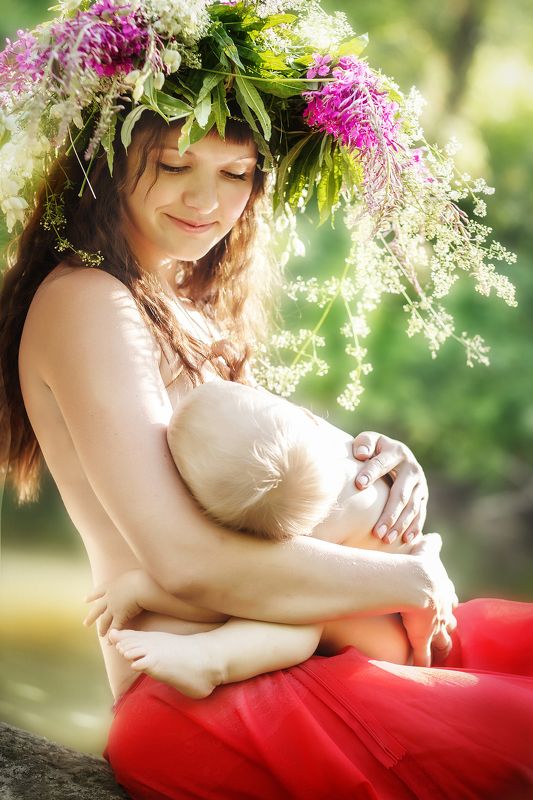 мама, малыш, любовь, материнство, нежность, лето, лес, озеро,mother, baby, love, motherhood, tenderness, summer, forest, lake Солнечный зайчик фото превью