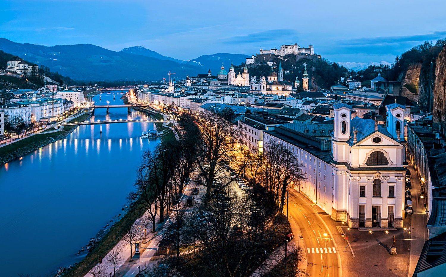 город, зальцбург, путешествие, городской пейзаж., Сергей Кичук