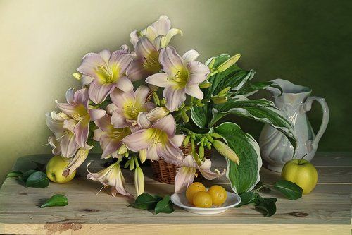 Букет с лилейниками