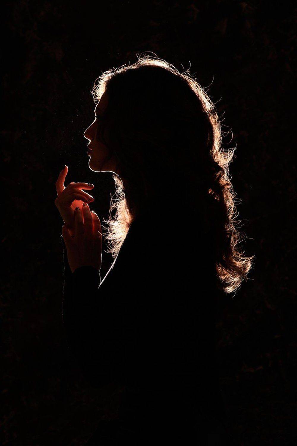 девушка, женщина, свет, портрет, профиль, силуэт,  portrait, woman, light, Марина Бойко