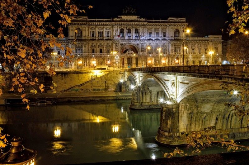 город, рим, италия, ночной город, пейзаж Ночной Рим. фото превью