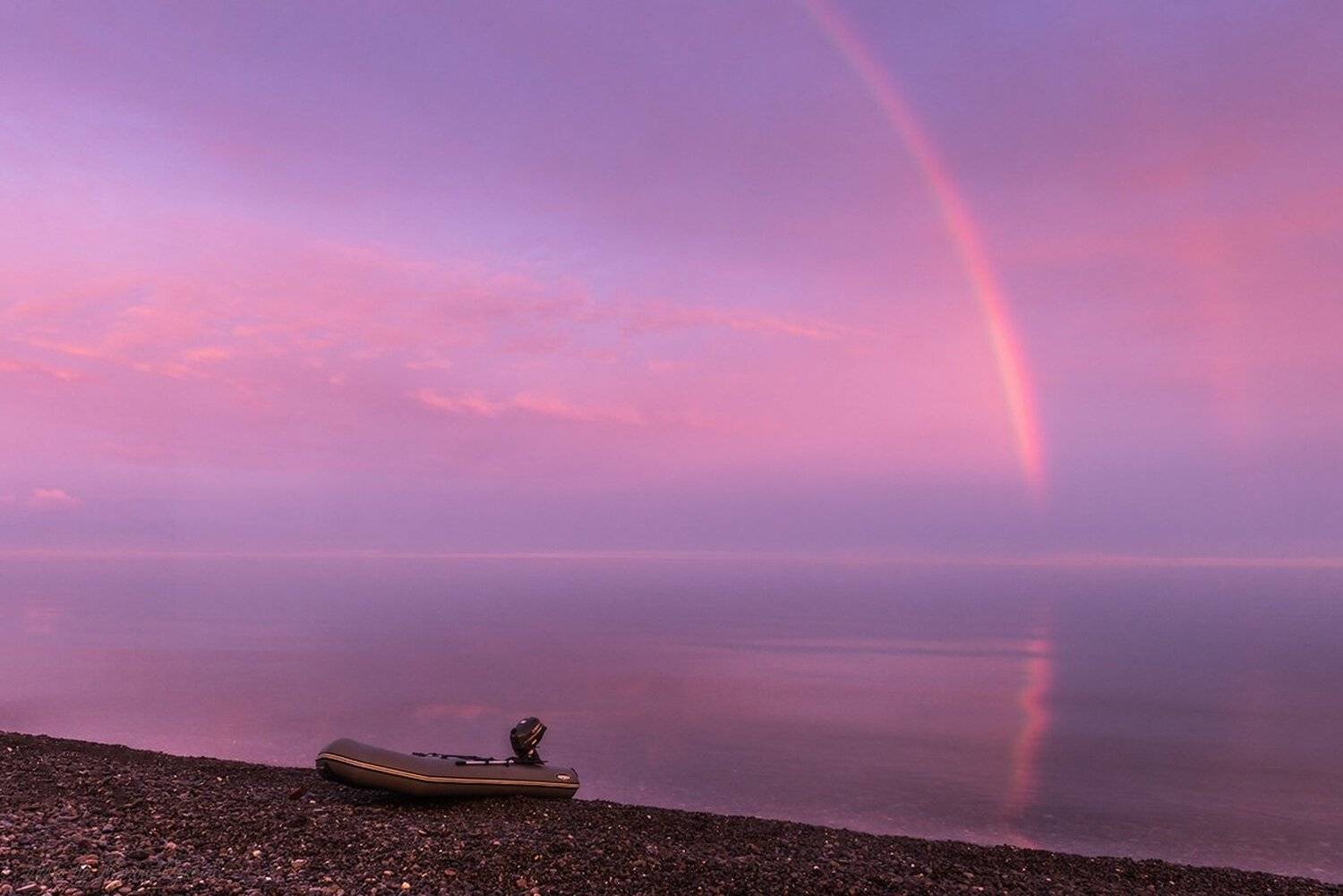Байкал, Закат, Радуга, Марина Огнева