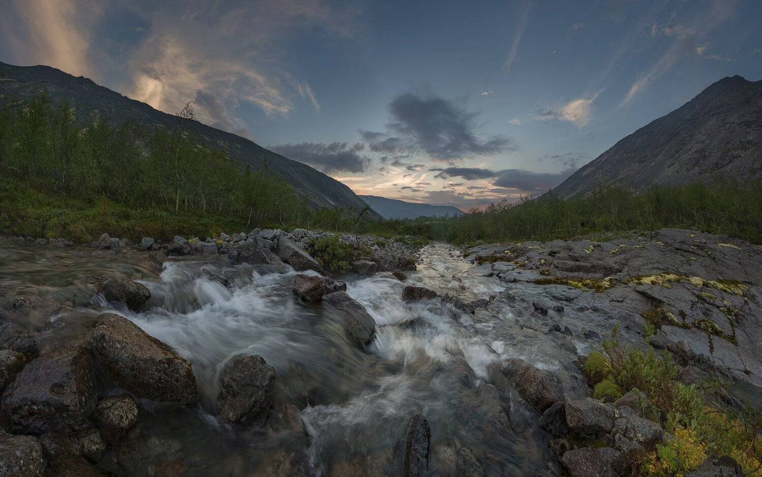 Khibiny, Хибины, Закат, Sunset, Васильев Алексей