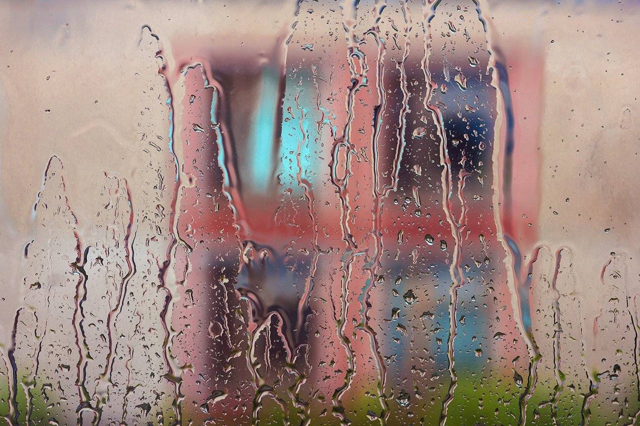 Город природа, Дождь, Окна, Стекло, Александр Кожухов