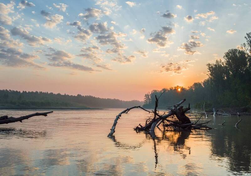рассвет, река чумыш, алтайский край  фото превью