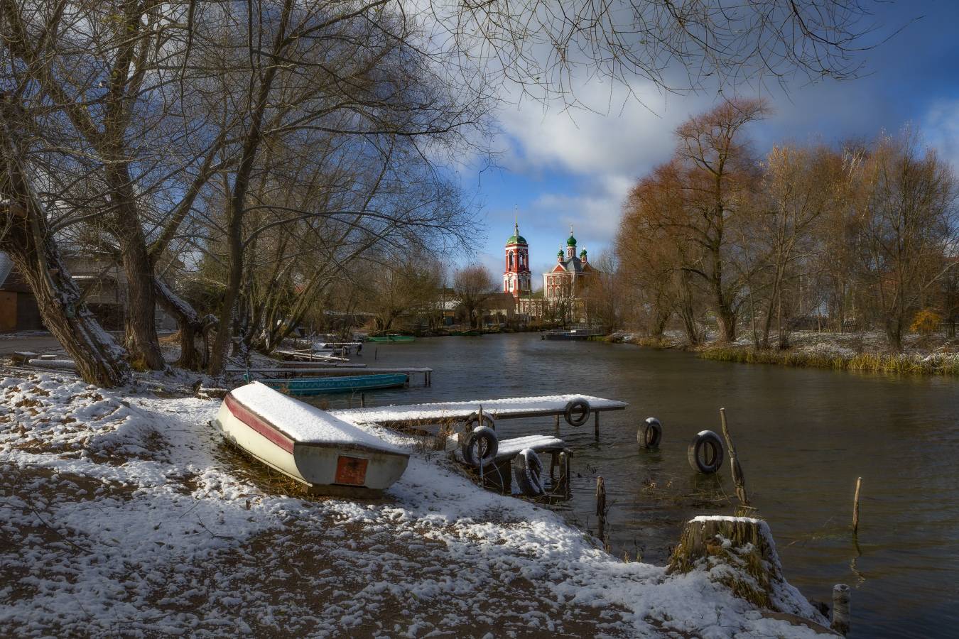переславль, церковь, река, осень, Анатолий Фомин