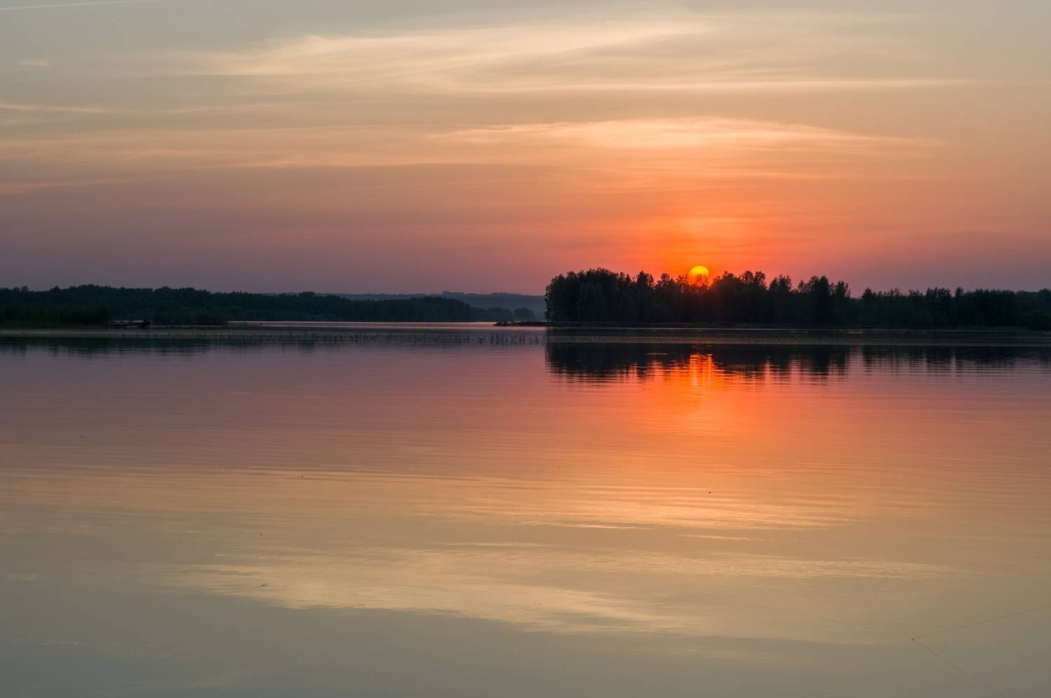 закат, река, природа, алтайский край, сибирь, Вадим Душкин