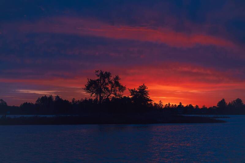 upper peninsula of michigan, seney wildlife refuge Восход на болотах фото превью