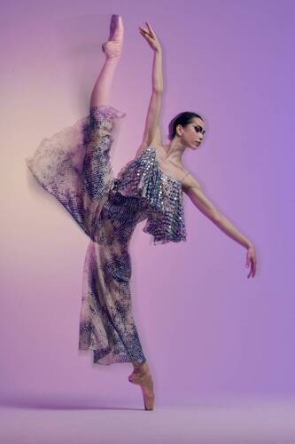 A fashionable outfit from the Bolshoi Ballet\'s first soloist, Darina Morseeva