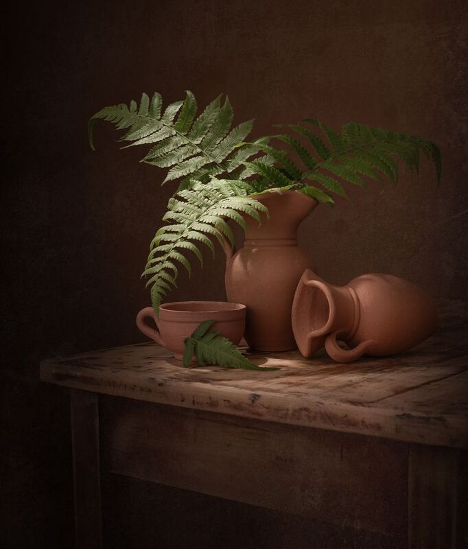 Still life, green, tropical, ceramics, texture Tropical фото превью